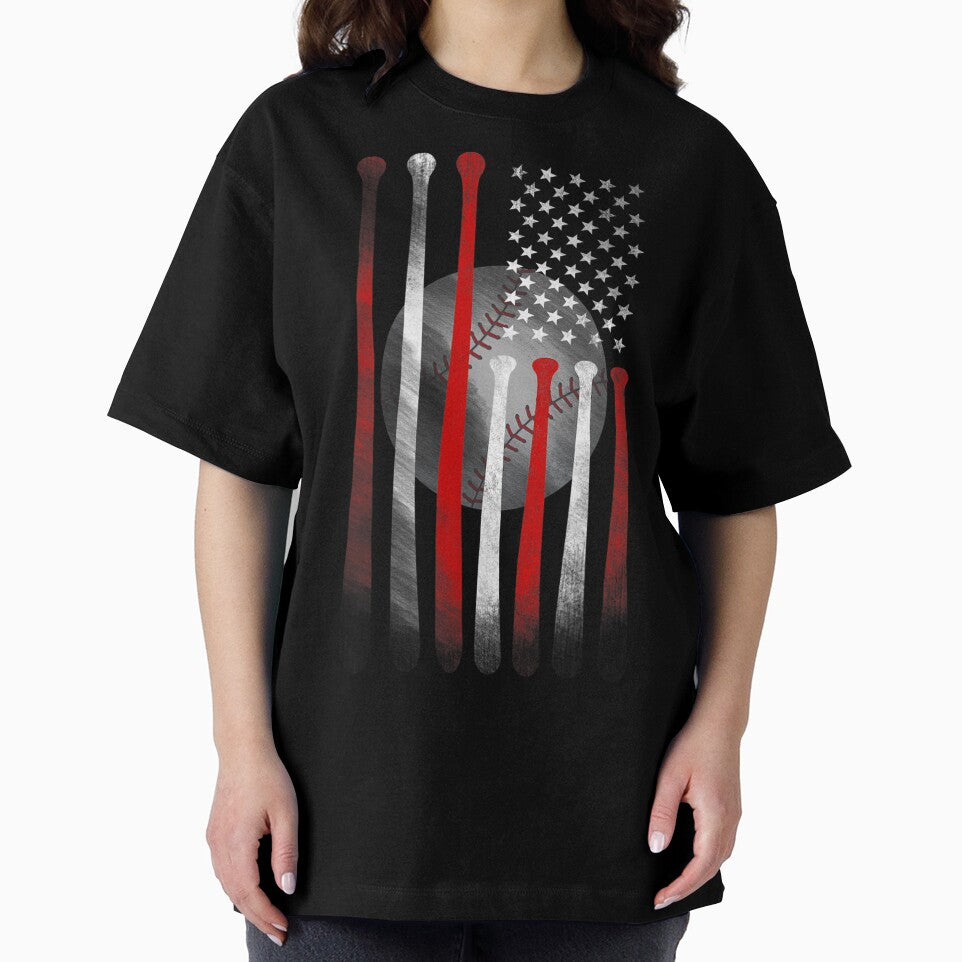 American Flag  Baseball Flag  Dad Mom by BlasengameEain