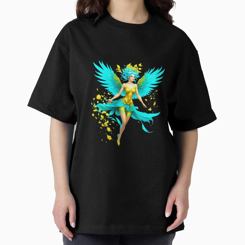 Blue Forest Fairy Enjoying the Beauty and Freedom of Nature by AnalajiaDesigns