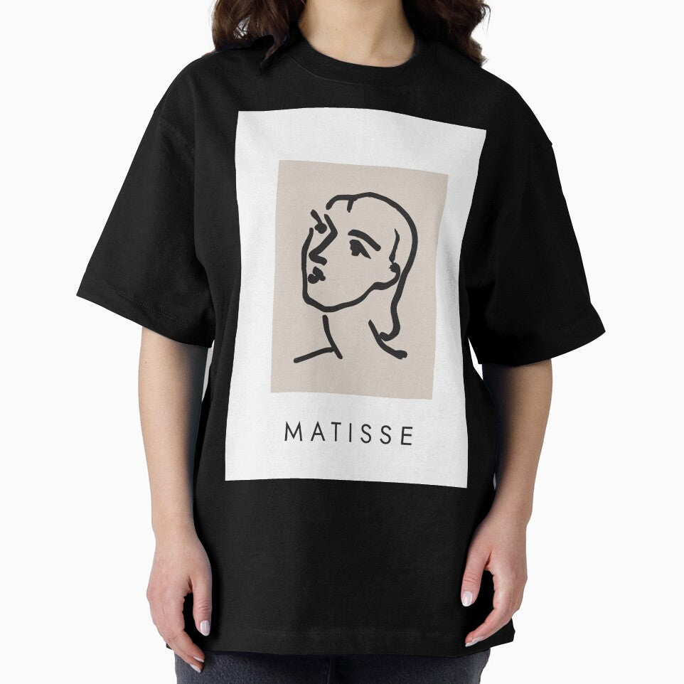 Line art face, Line art print, Line art woman, Modern wall art, Matisse poster, Minimalist line art, Line drawing woman, Beige wall art by Papergrphc