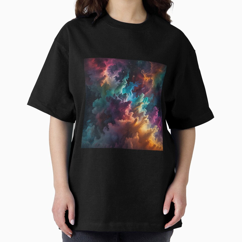 Cosmic Dust | Universe in Orange, Black, Blue, and Red by UniGift