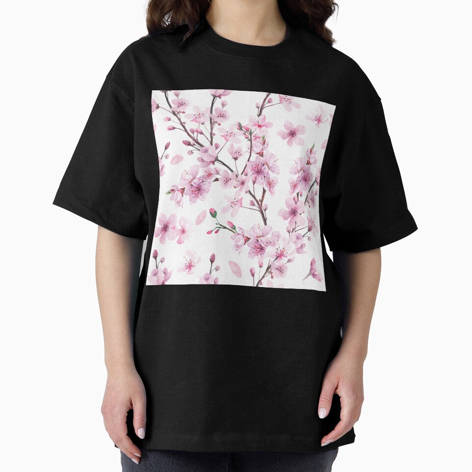 Delightful Japanese Sakura Pink Cherry Blossom Patten by Jaydee001