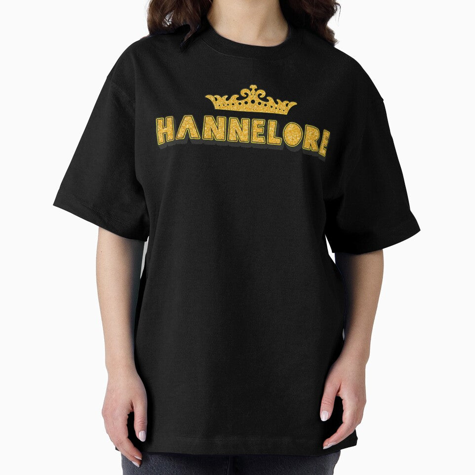 Hannelore Personalized Funny Custom Name Crown Design by Watsonarts