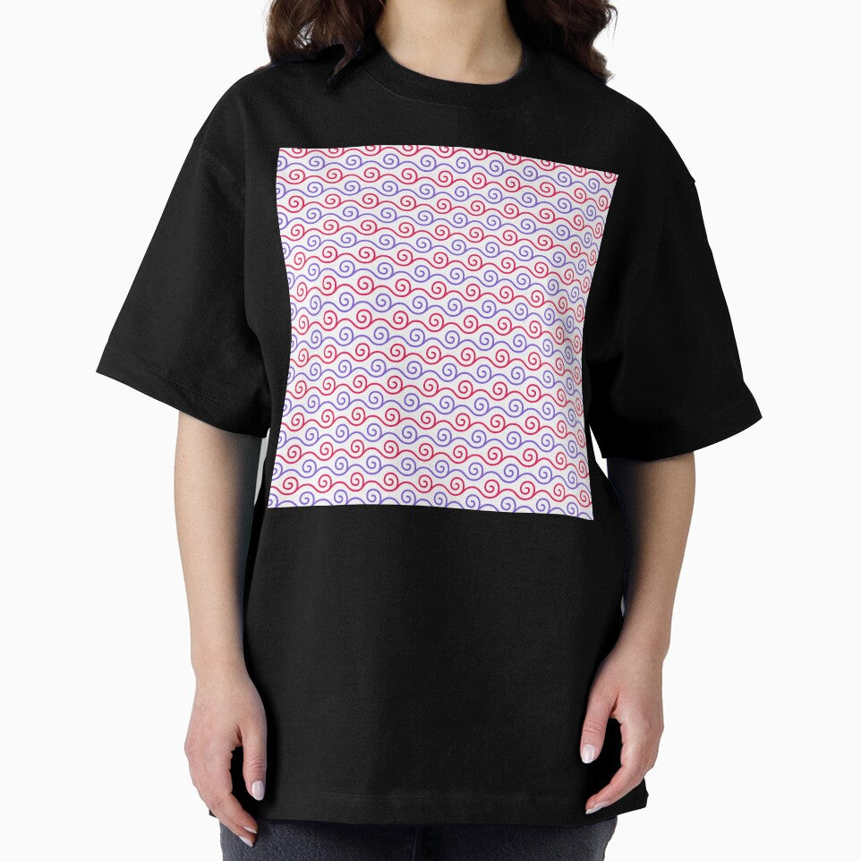 Pink and Purple Spiral Line Pattern Design by Abdulra7man369