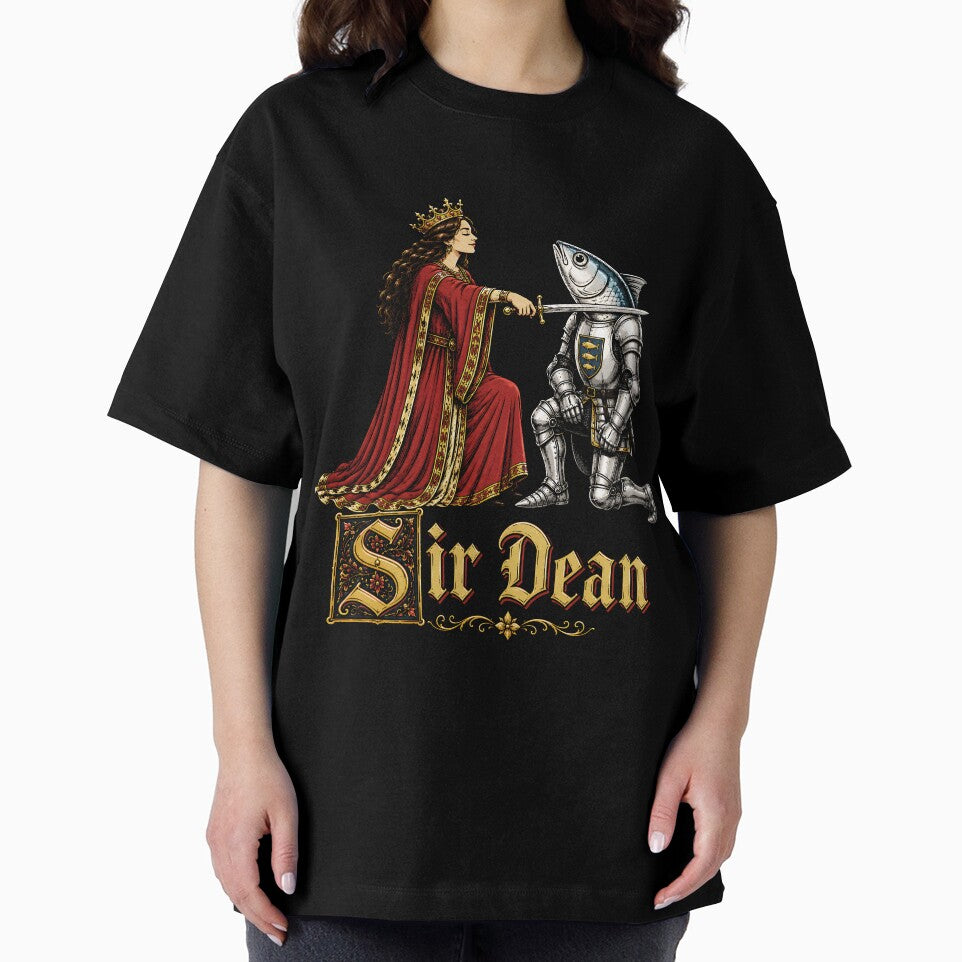 Sir Dean Funny Sardine Tinned Fish Medieval Knight Humor by DesignsByAnett