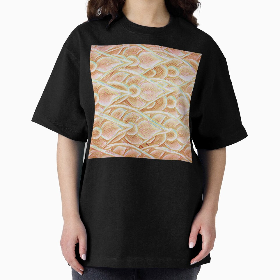 Mosaic Abstract Orange Pattern by antevasinart