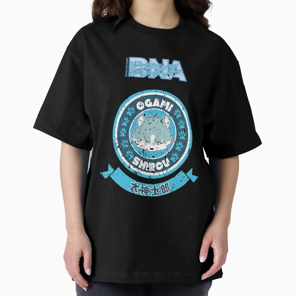 BRAND NEW ANIMAL (BNA): OGAMI SHIROU CHIBI CIRCLE (GRUNGE STYLE) by FunGangStore