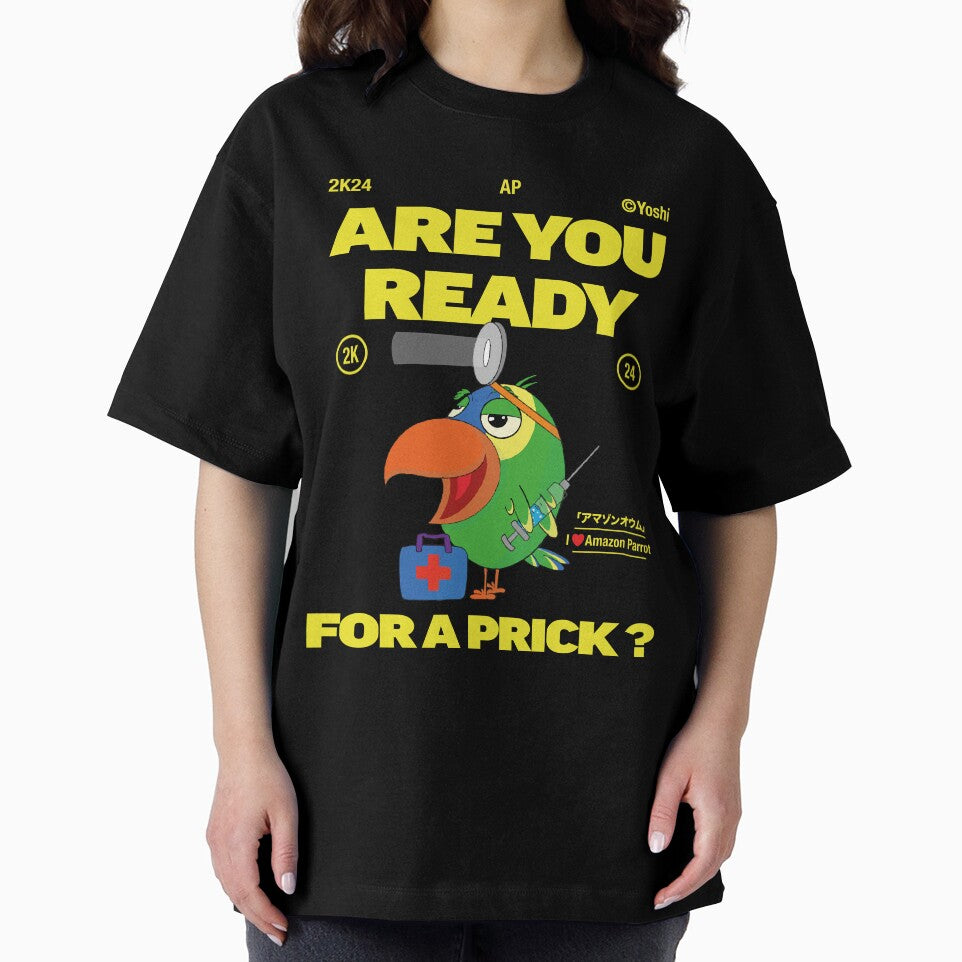 Funny Amazon parrot doctor - ARE YOU READY FOR A PRICK ? by YoshiArtDesign