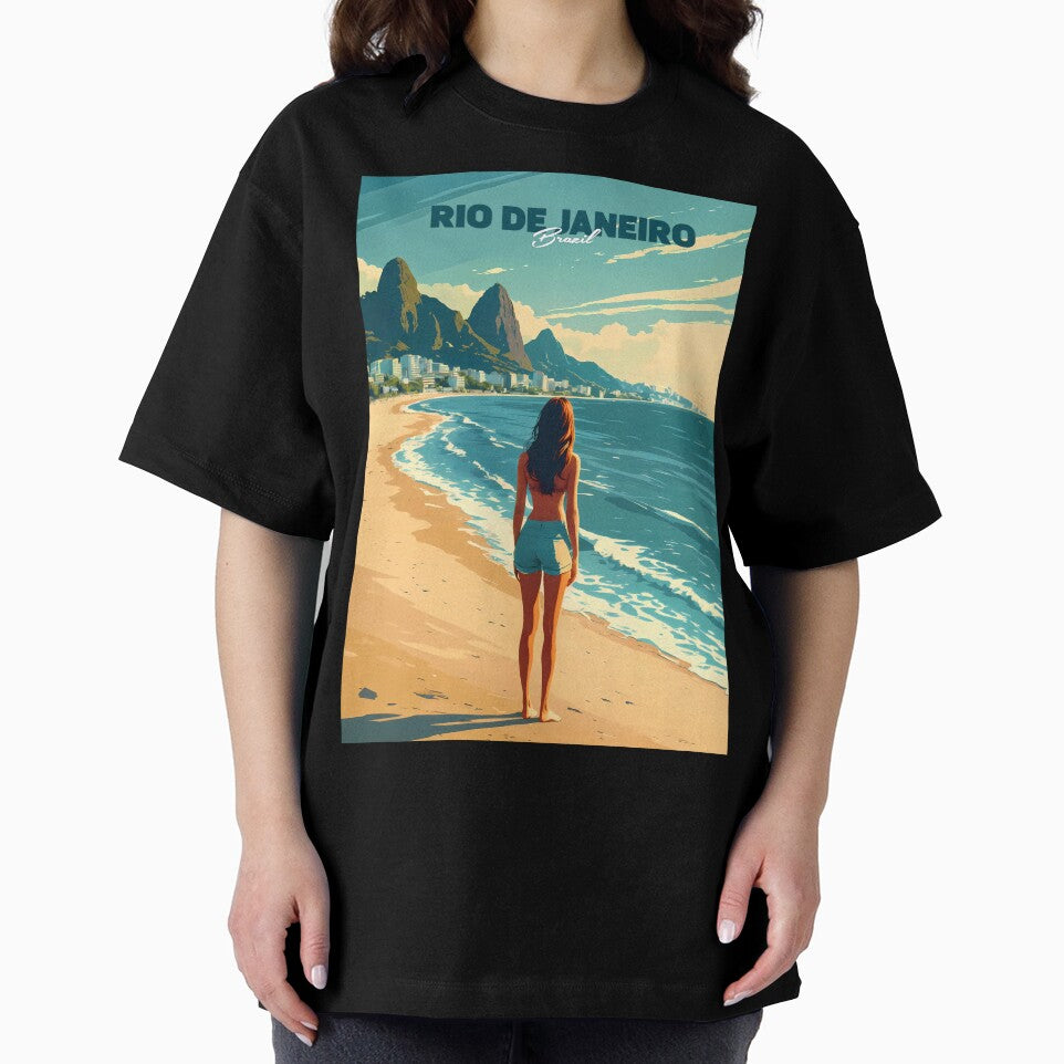 Anime Girl Dreaming at Ipanema Beach by JacksoonLester