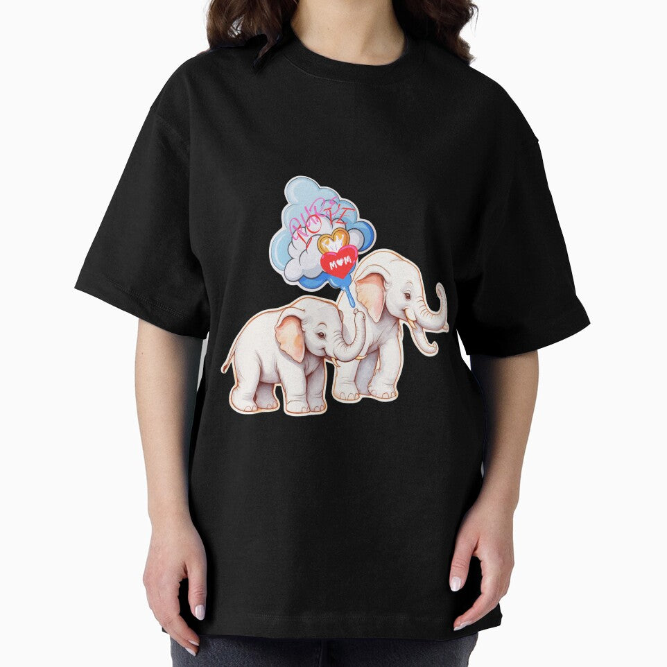 Pure love elephant mom& child by RoseAIArtRhythm