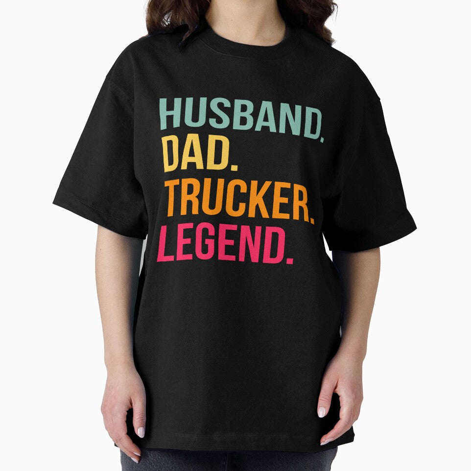 Husband Dad Trucker Legend by NessiCreates