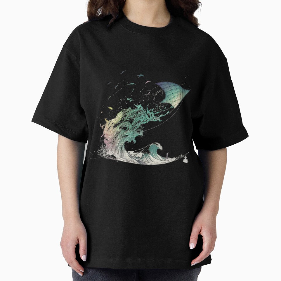 line art wave kite by Richstd