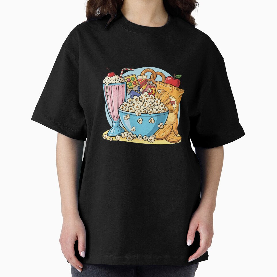 Fun and Colorful Junk Food Graphic by Pikamuu
