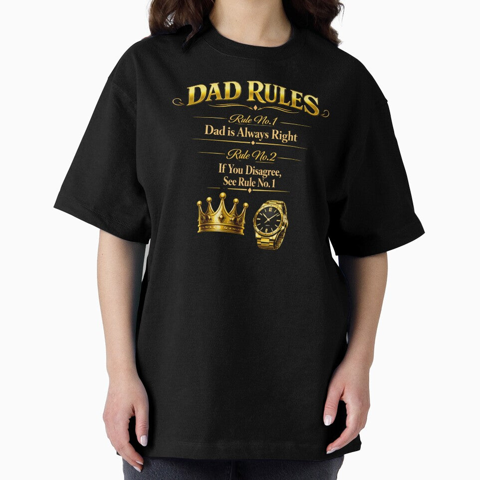 Funny Dad Rules Shirt - Dad is Always Right by MyWellbeing26