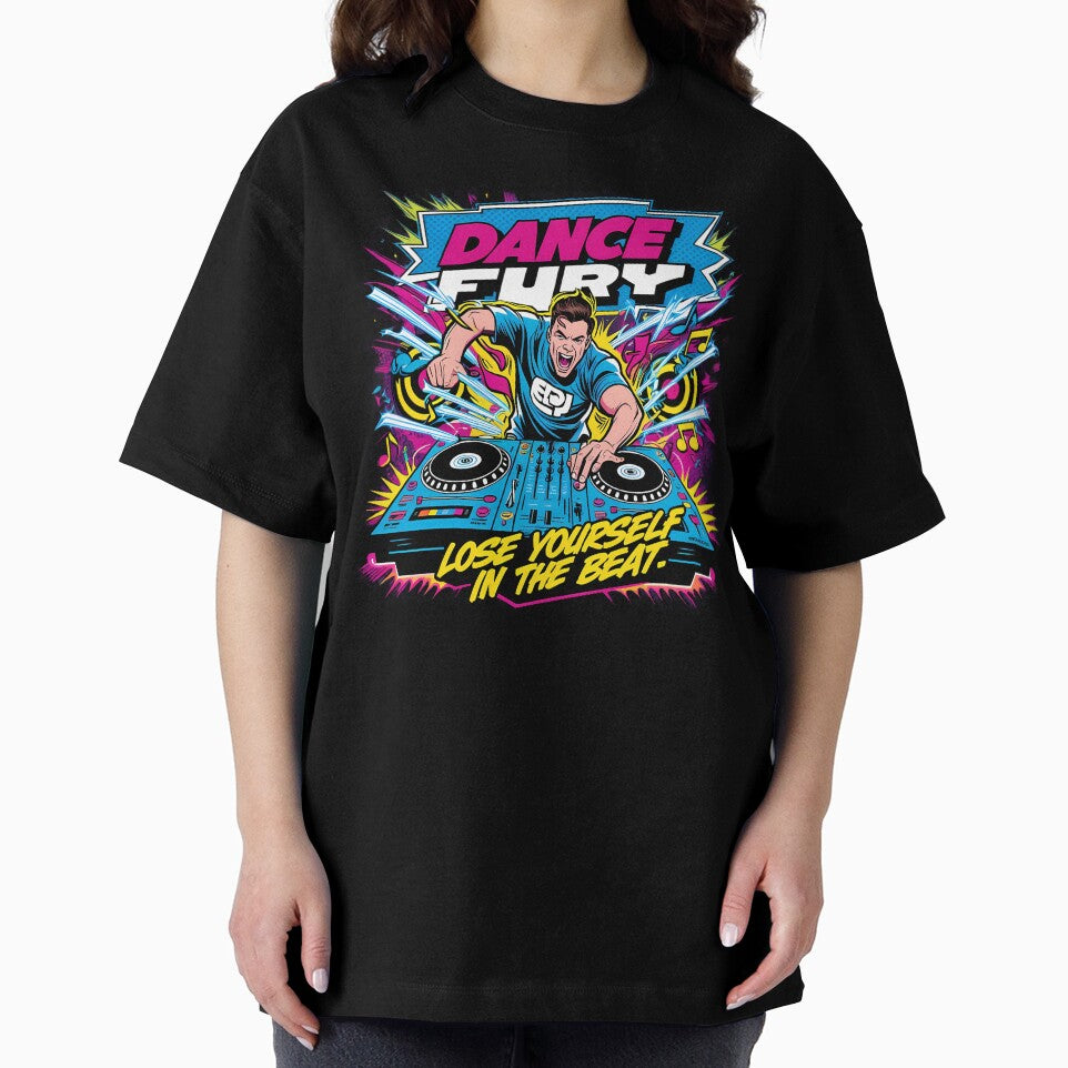 EDM Dance Fury DJ Graphic – Lose Yourself in the Beat Design by BNCH44