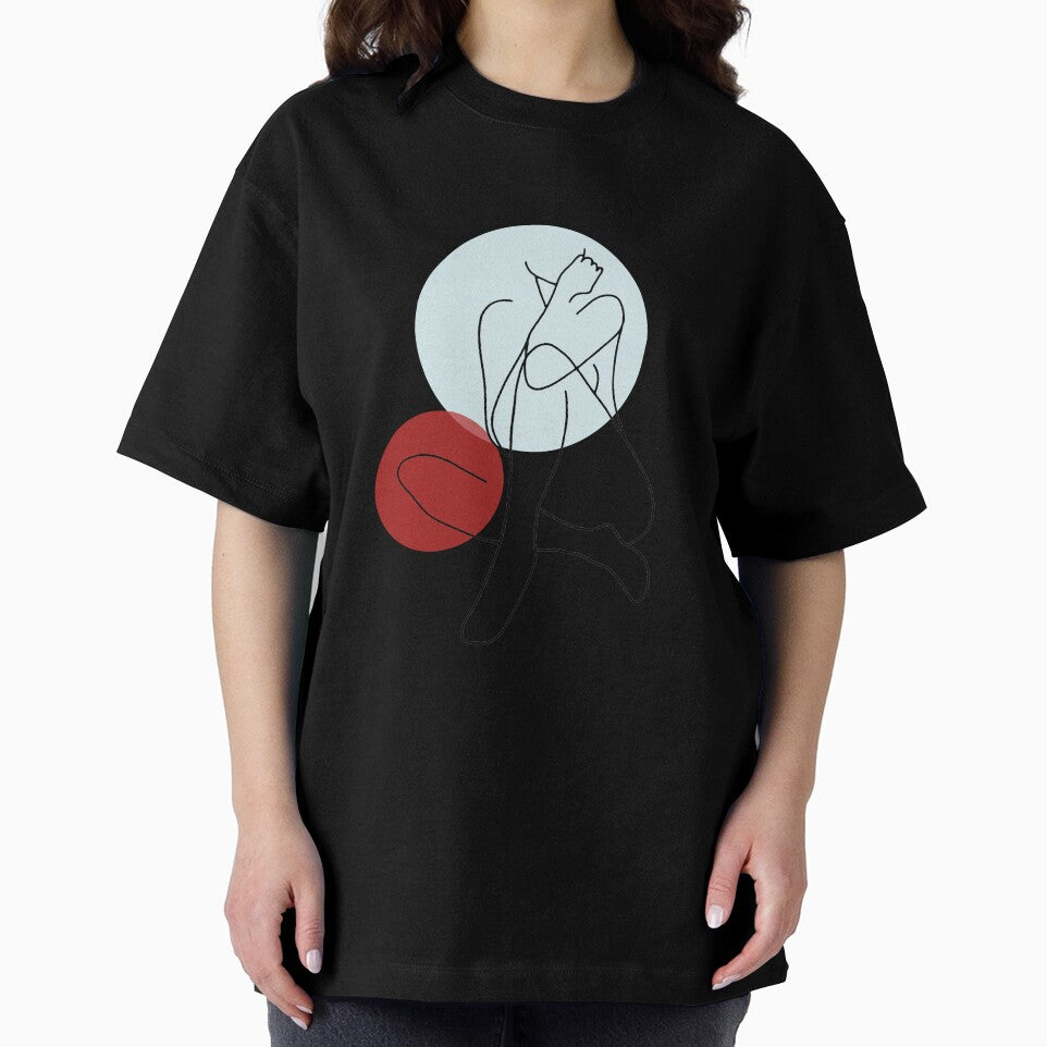 woman lineart body lineart minimal by Sticker-Tee