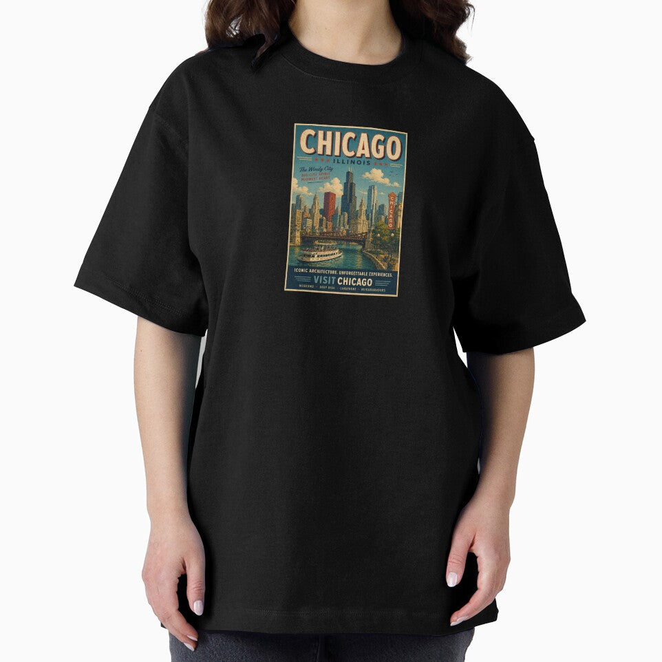 Chicago Retro travel poster by JBWphotos