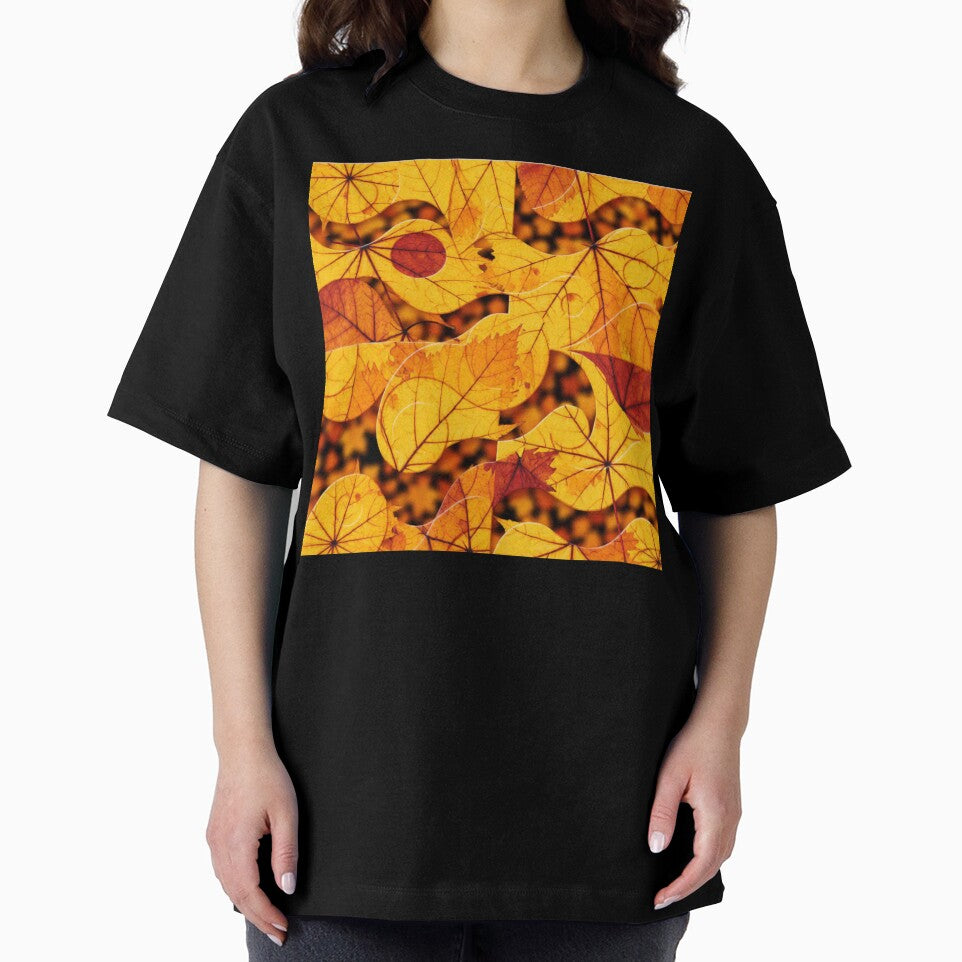 4 part abstract autumn leaves colorful fall seasonal design by SmashingDeals