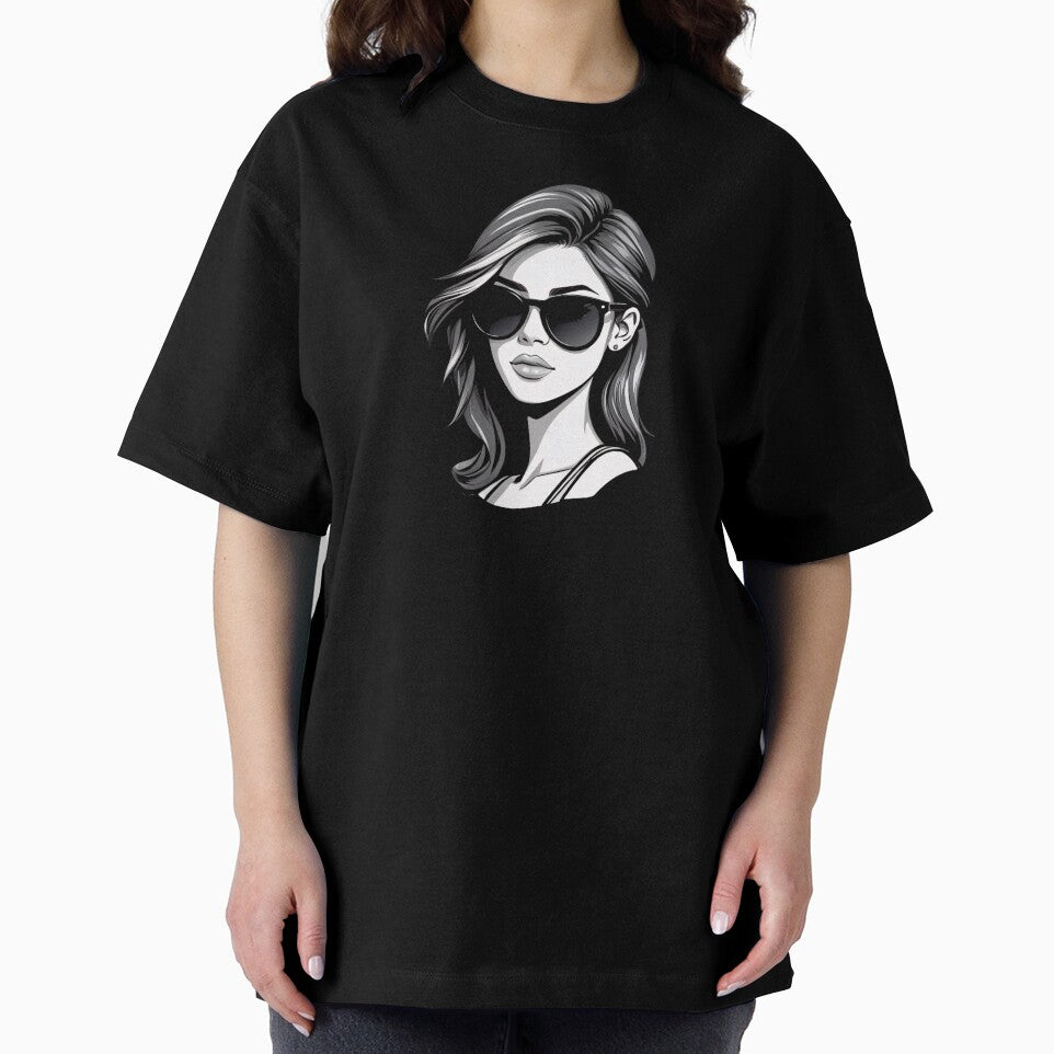 Black and White Stylish Casual Lady by MadnessEnvelope