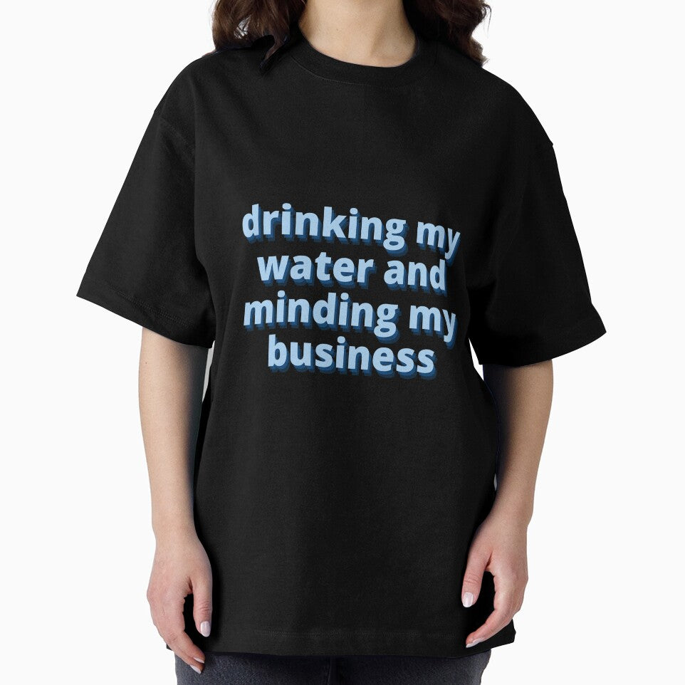 Drinking my water and minding my business by zakariadesigner
