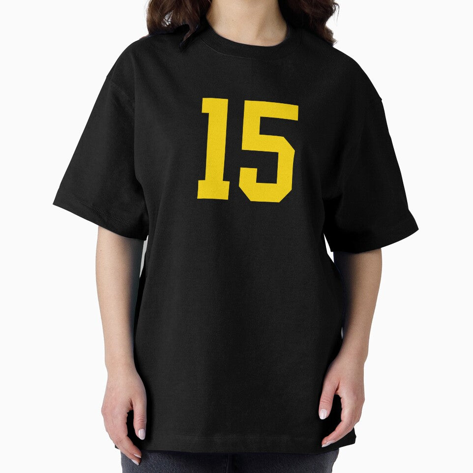 Bold Yellow Sports Number 15 by NECHSTORE