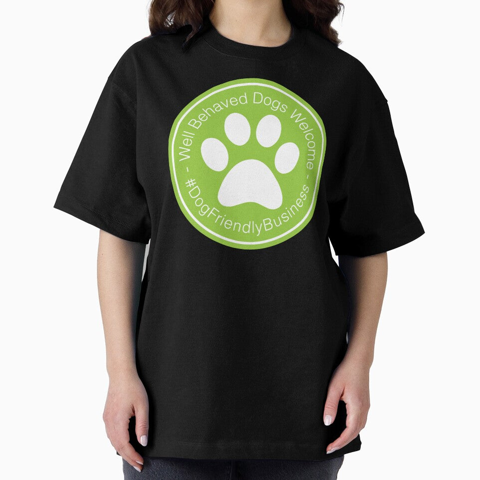 Well Behaved Dogs Welcome Green Sign - #DogFriendlyBusiness by fireballuke