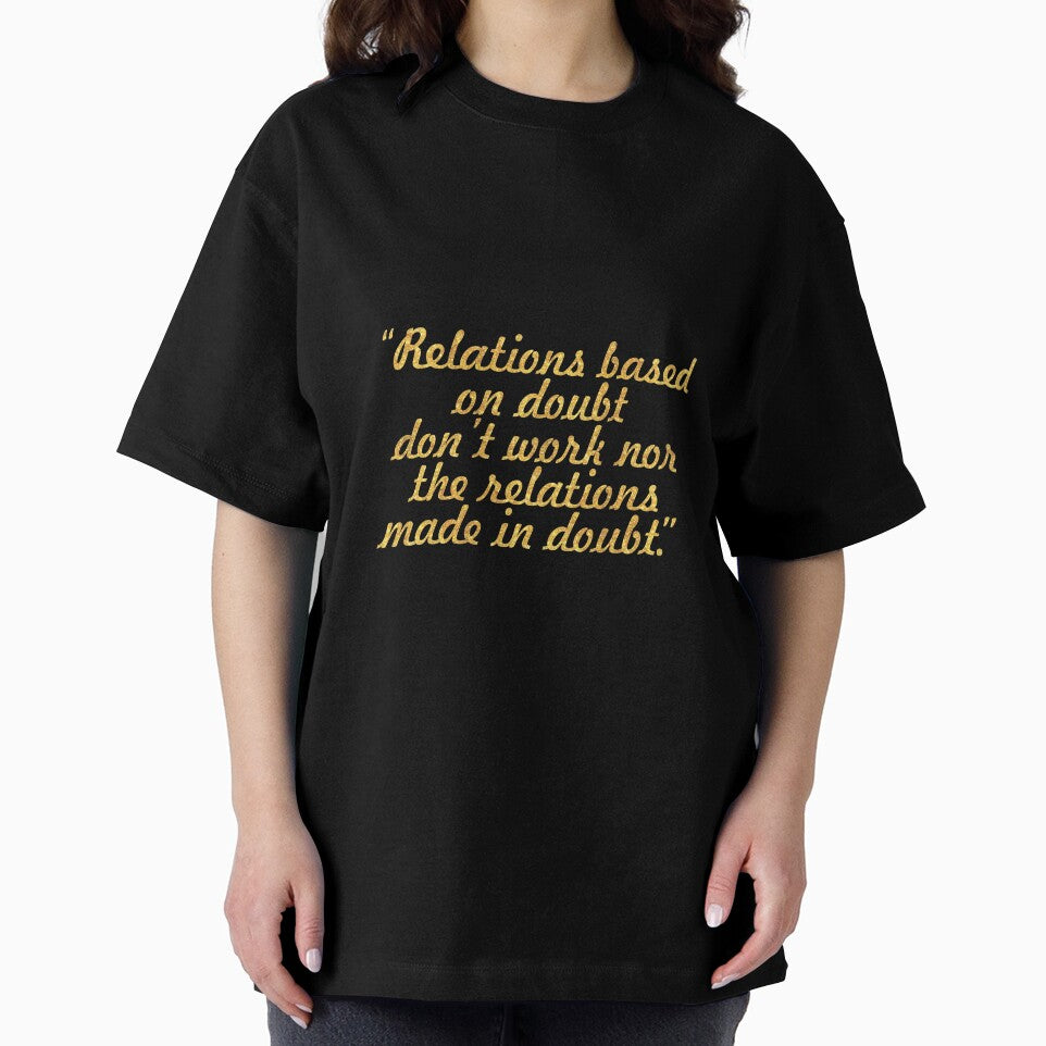 Relation based on doubt... 100% Life Inspirational Quote by Powerofwordss