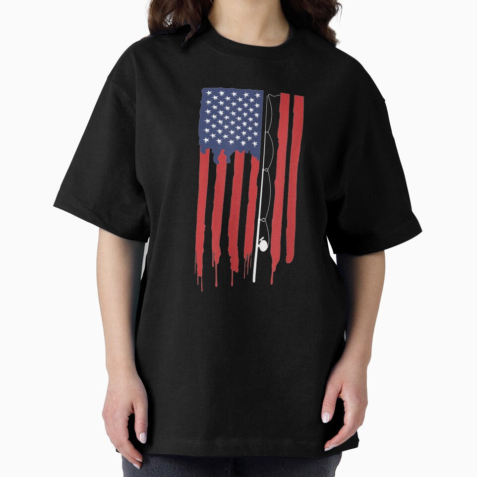 Fishing American Flag Vintage Fish Lovers by caral8
