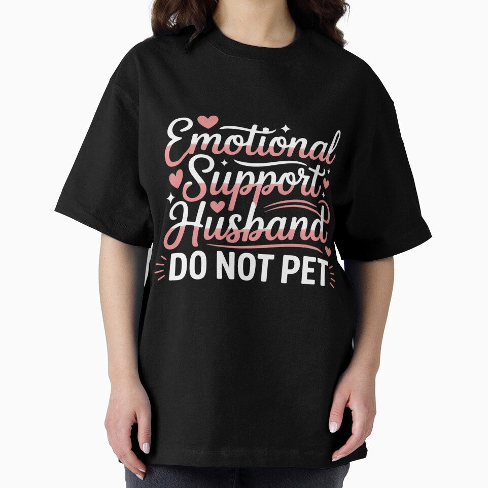 Emotional Support Husband Do Not Pet Funny Fathers Day by JosephMelendez6