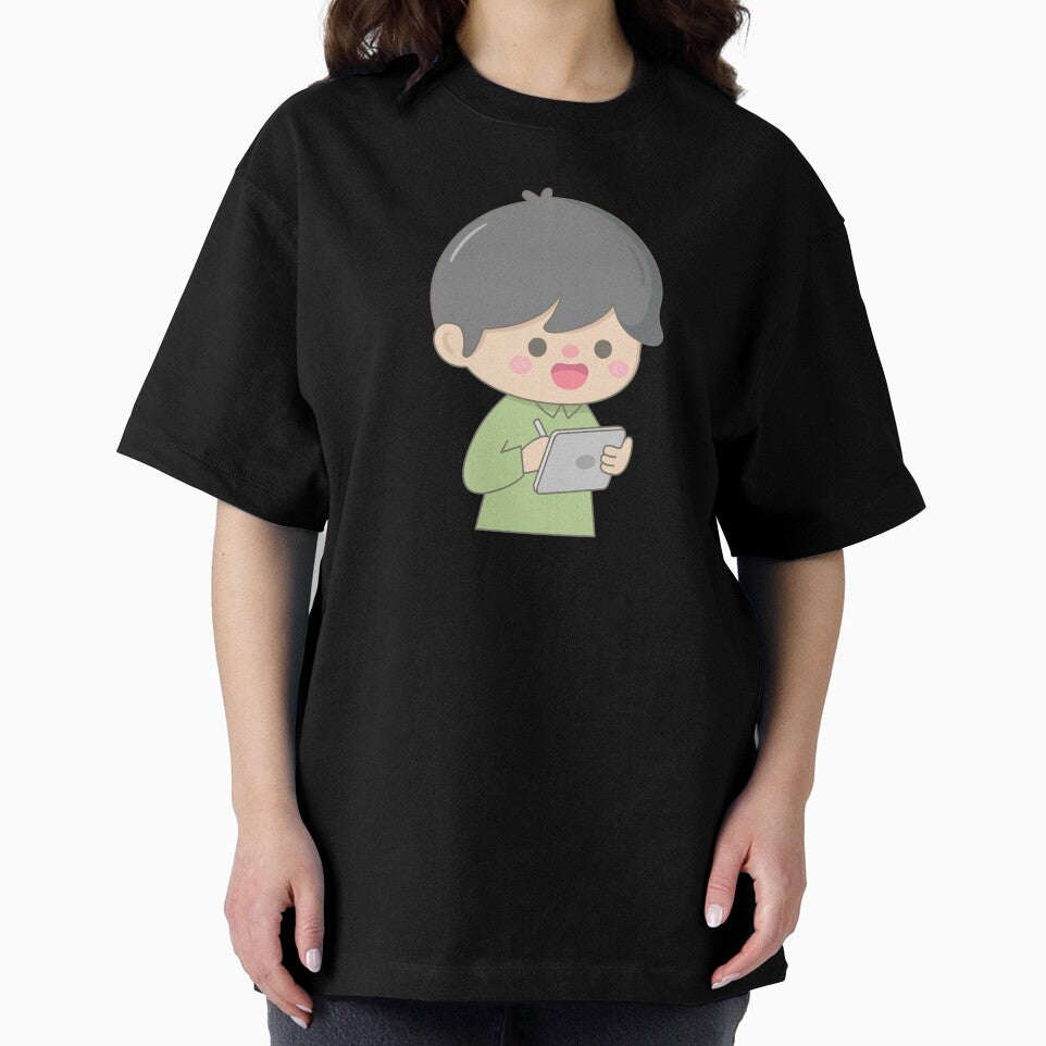 Office scene activity business man characters holding smartphone or tablet by nuchz