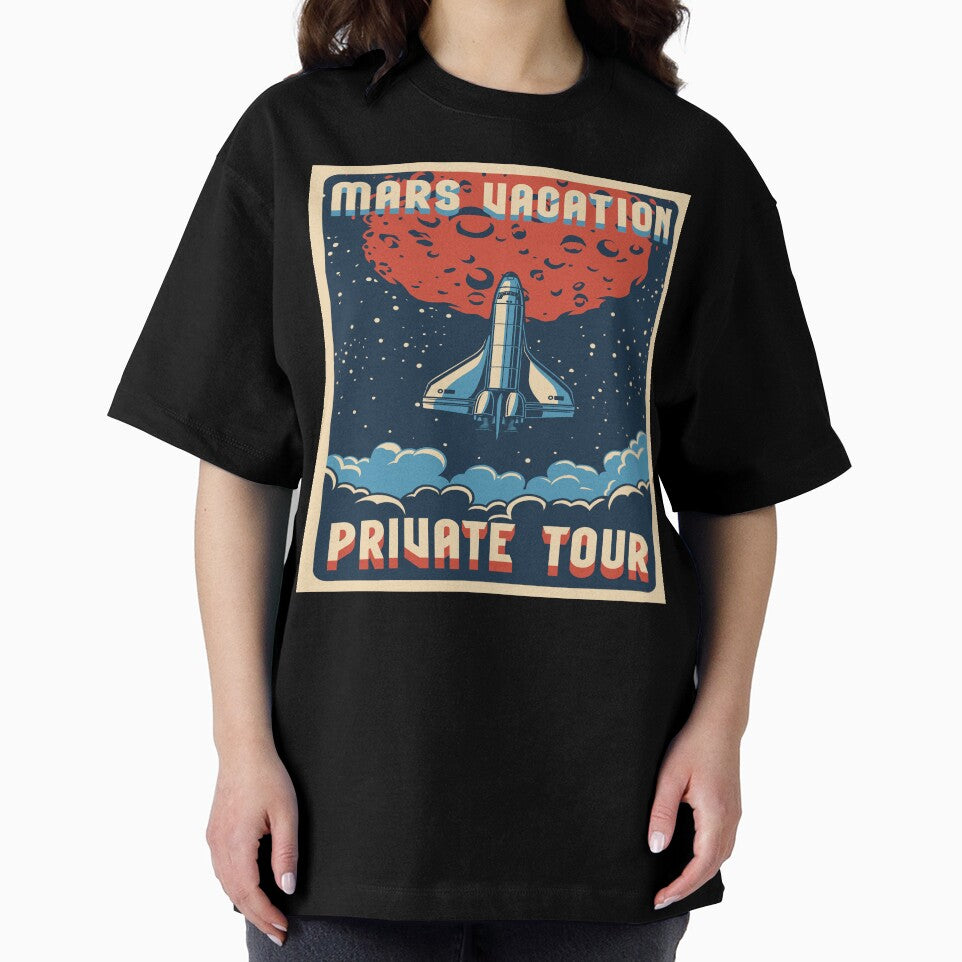 Travel Mars Colorful Poster by Peekonet