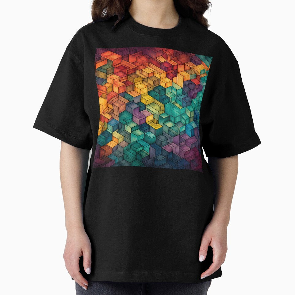 Colorful tessellation abstract art by dcrc