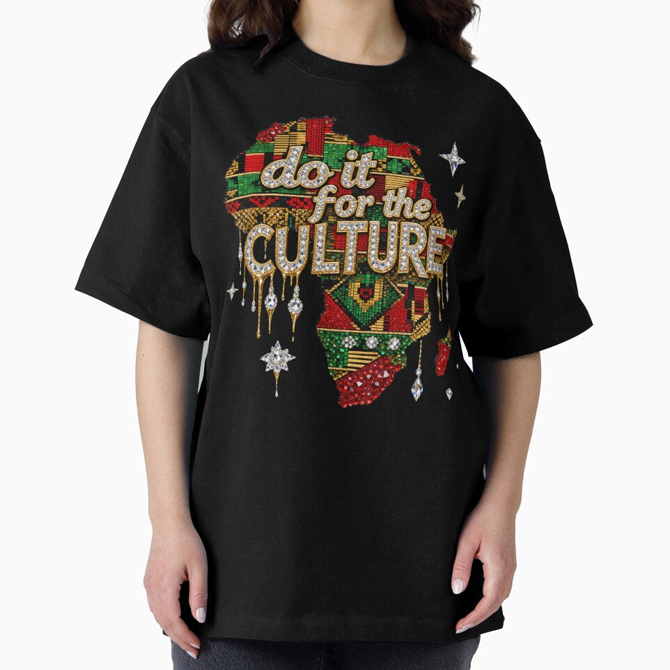 Juneteenth Do It For The Culture Rhinestone Africa Kente Tribal Gold Drip Design by Artifyo