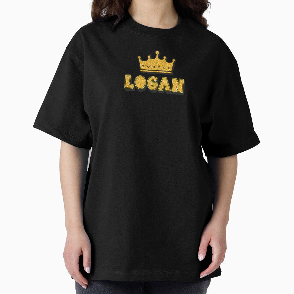 Logan Personalized Name With Crown - Cool & Funny Custom Gift for Men and Boys by Oussinc