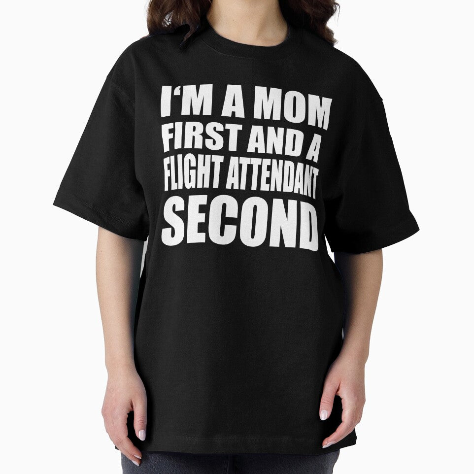 I'm a mom and a flight attendant funny graphical text by RoguePixel