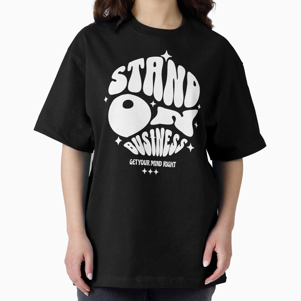 Stand On Business Bold Typography T-Shirts and Hoodies by Kai Wen Designs