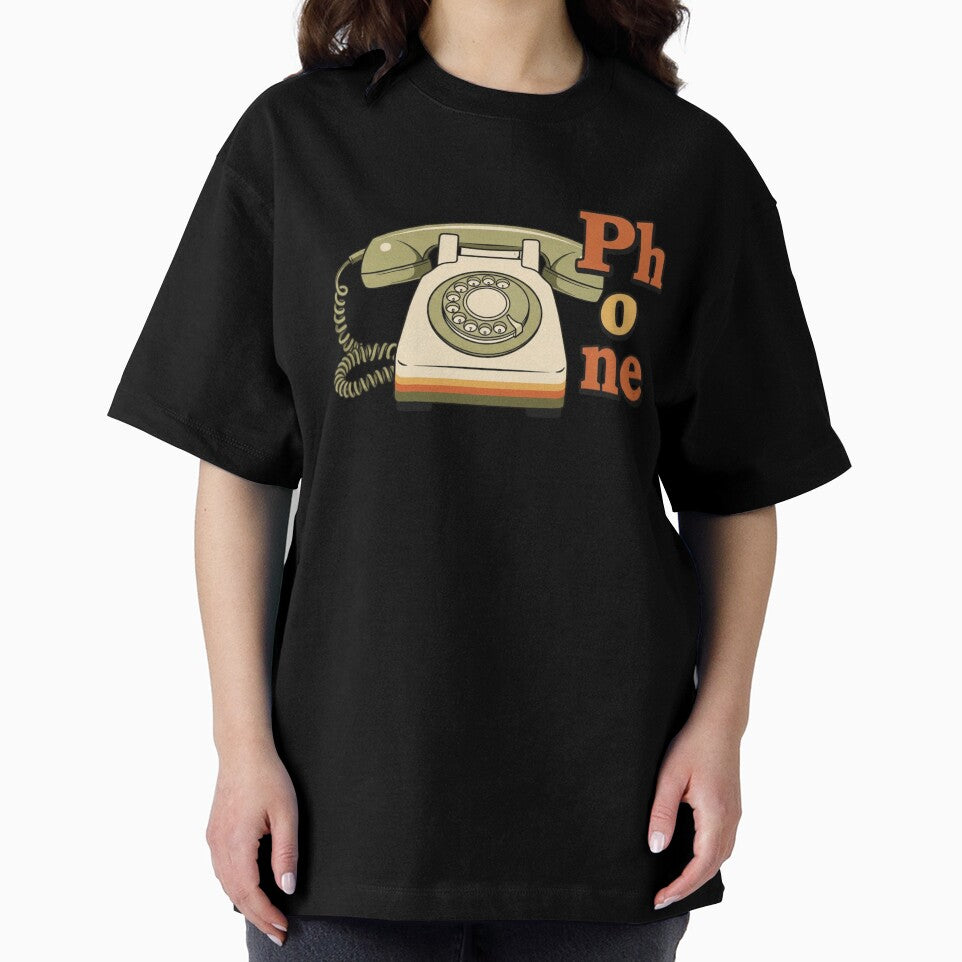 Minimalist Retro Phone Aesthetic Design Vintage Tech Sticker T-Shirt Gift by Design_Your_Day