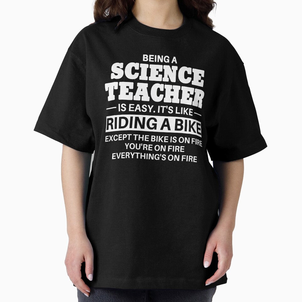 Science Teacher Riding A Bike by clickmostro