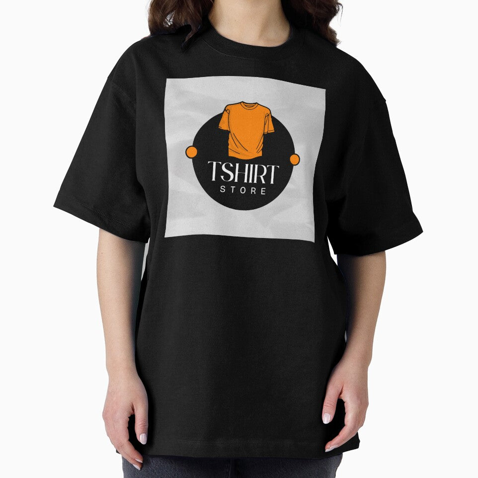 Minimalist T-Shirt Store Logo Design – Modern Orange & Black Graphic by JoyfulLilstudio