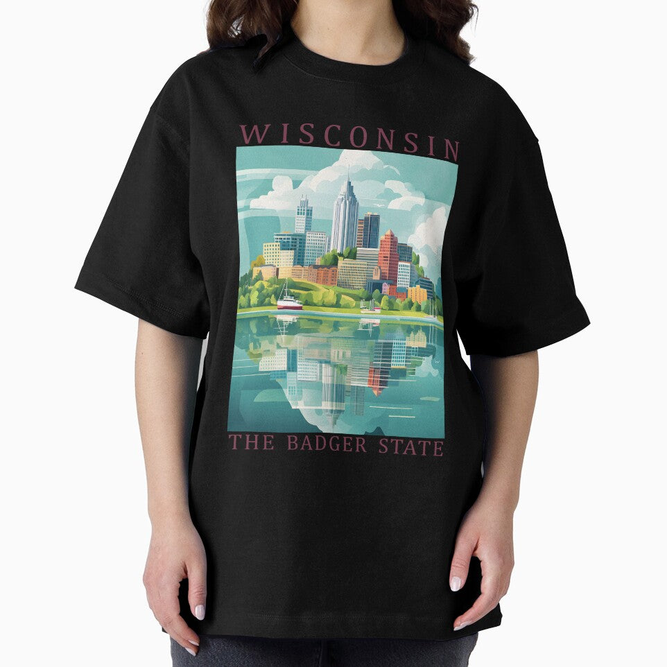 49 Wisconsin Travel Poster by Lucy Goosy Art