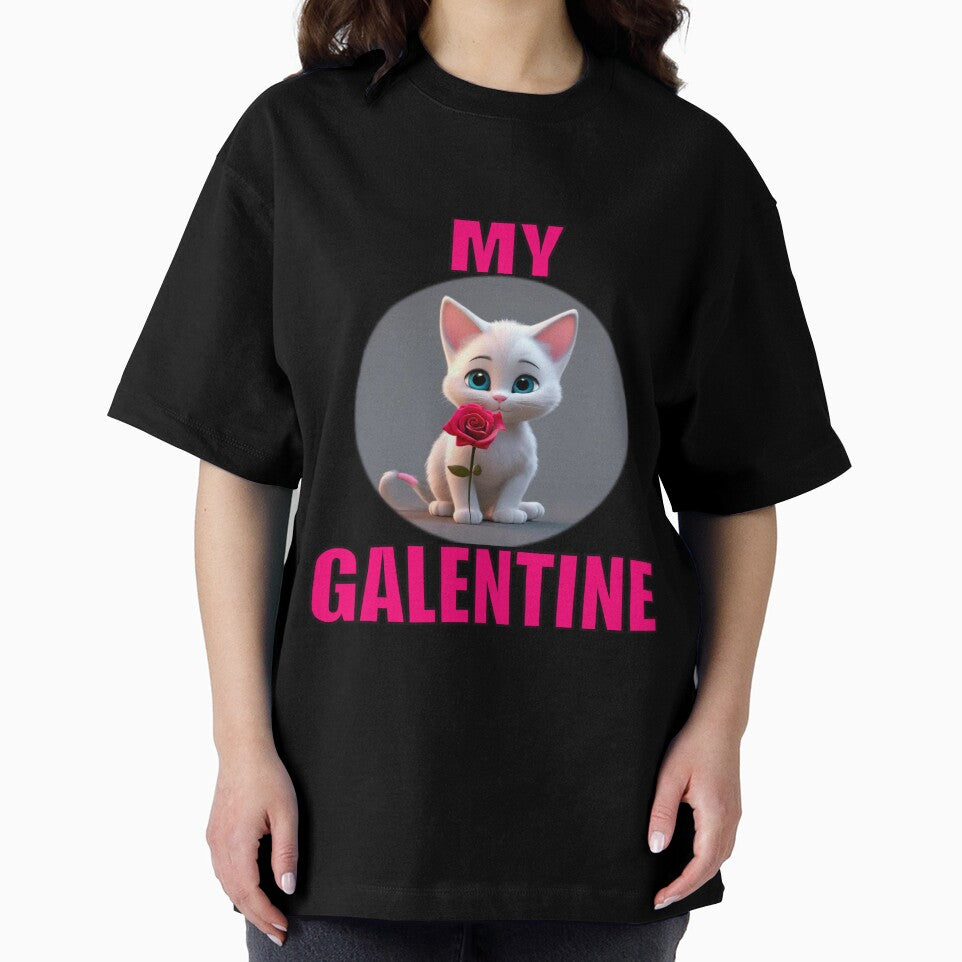 Super Cute kitten on Galentines day and Galentines party, gift idea for Galentines day by sailorsam1805
