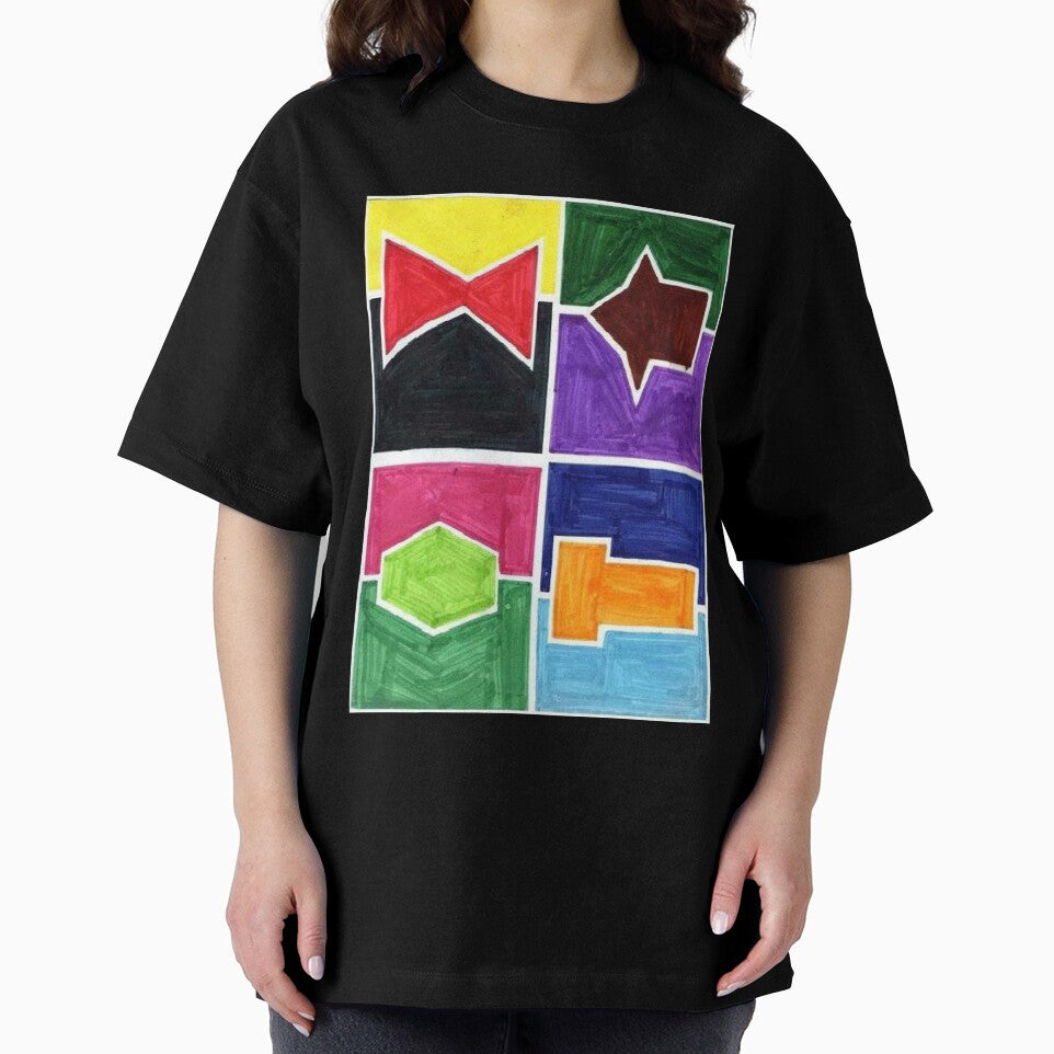 Four Colors Side Ways (Facemadics colorful iIllustration shape drawing) by Facemadics
