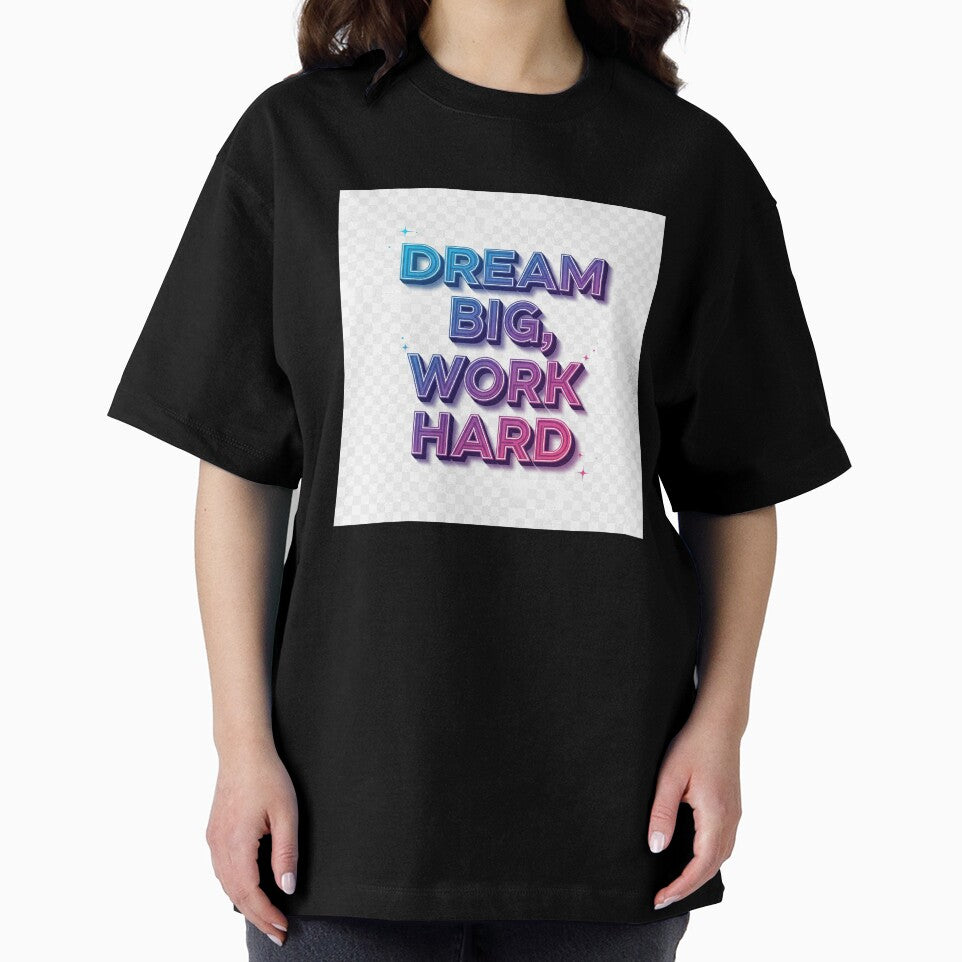 Dream Big Work Hard | Motivational Quote Typography Design by Vibe-Studio