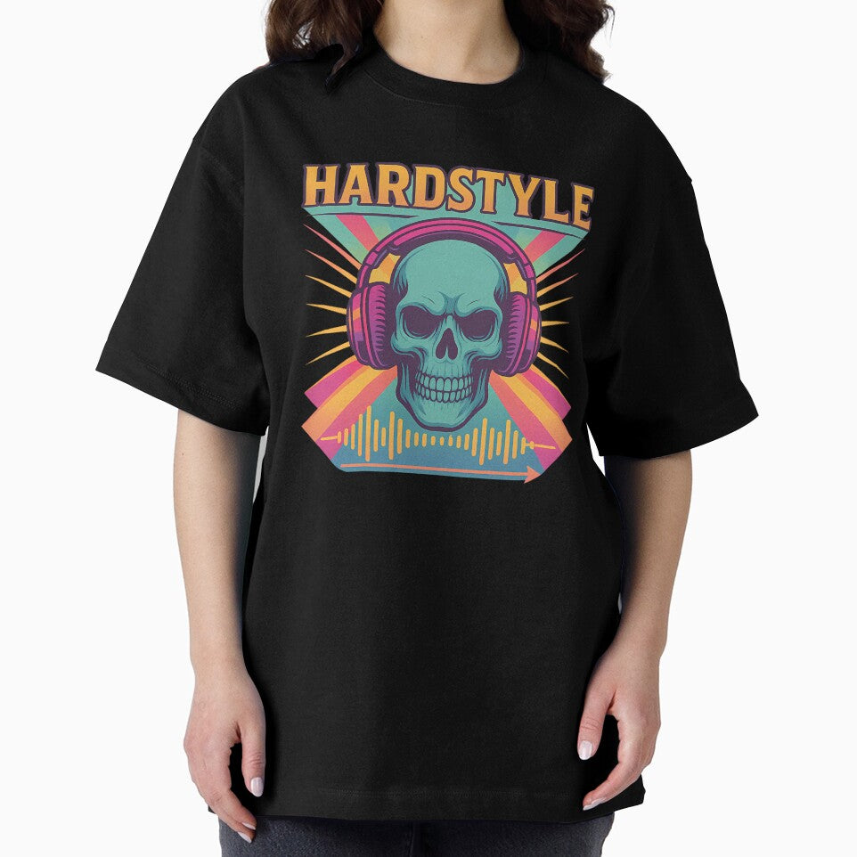Hardstyle skull with headphones by DasSelbstgemachte