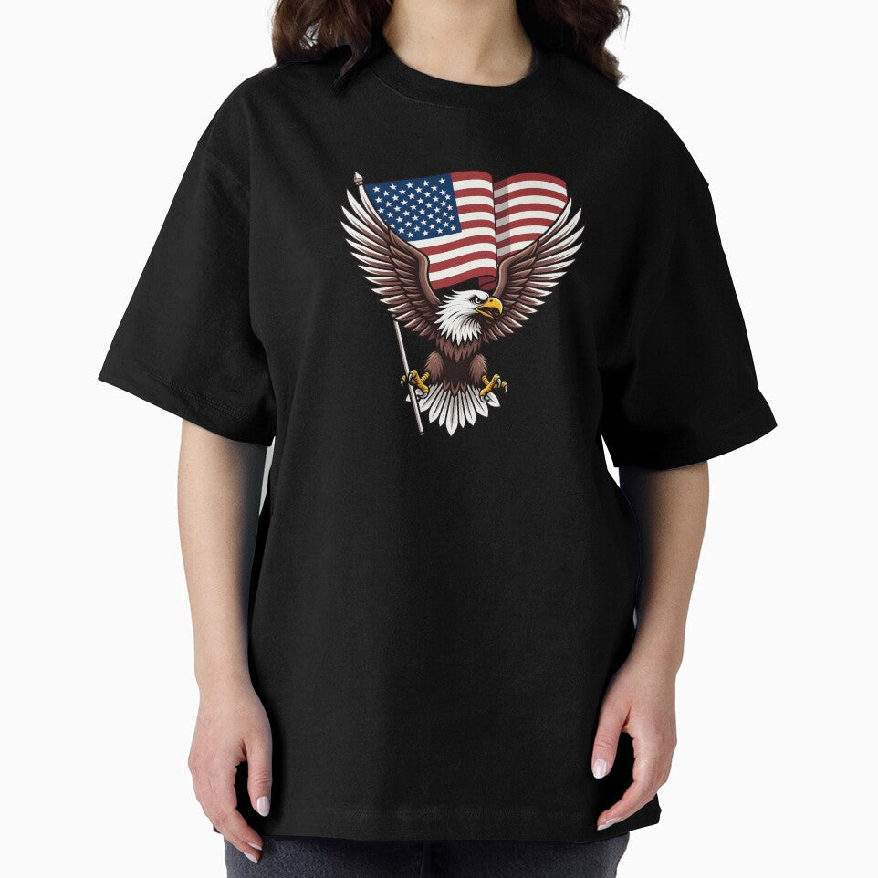 American Bald Eagle Flag Pride by AI Art Cafe