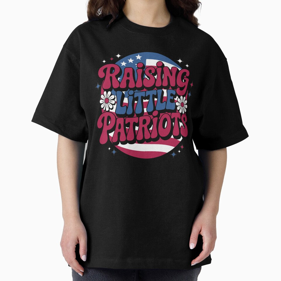 Raising Little Patriots Vintage Floral Design for Patriotic Parents by Kuku-Craft