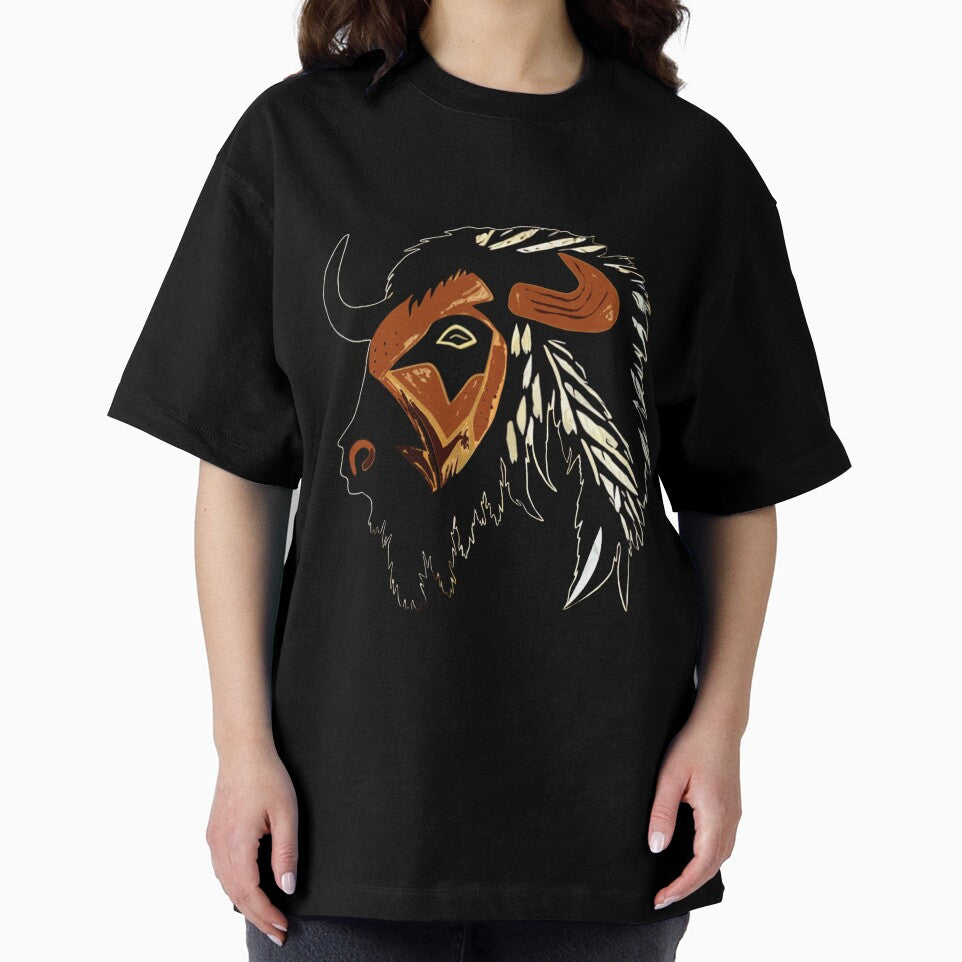 Buffalo Art - Native American Style | Vintage Buffalo Art by UnhingedBird