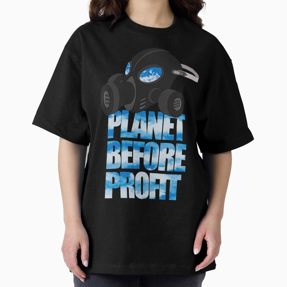 Planet before profit hand drawn mask artwork by Giovanni-c
