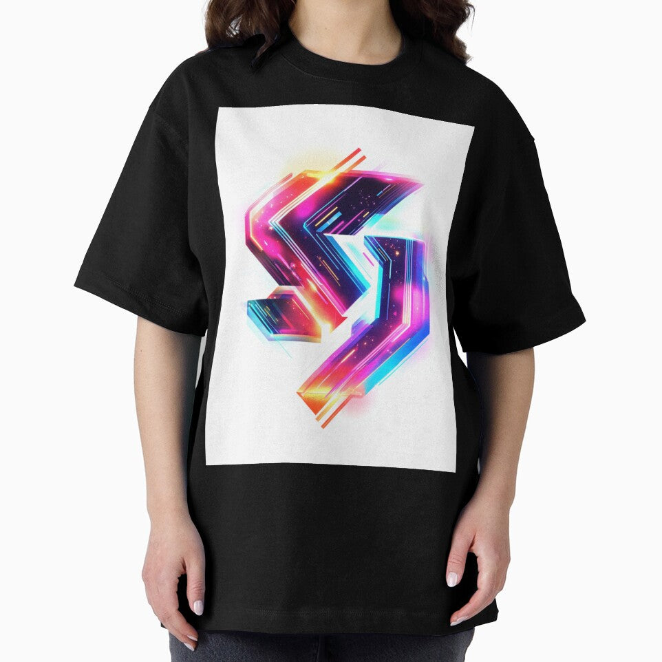 Cyberpunk Neon Logo – Futuristic Glitch Techwear Design by TeutaDesings