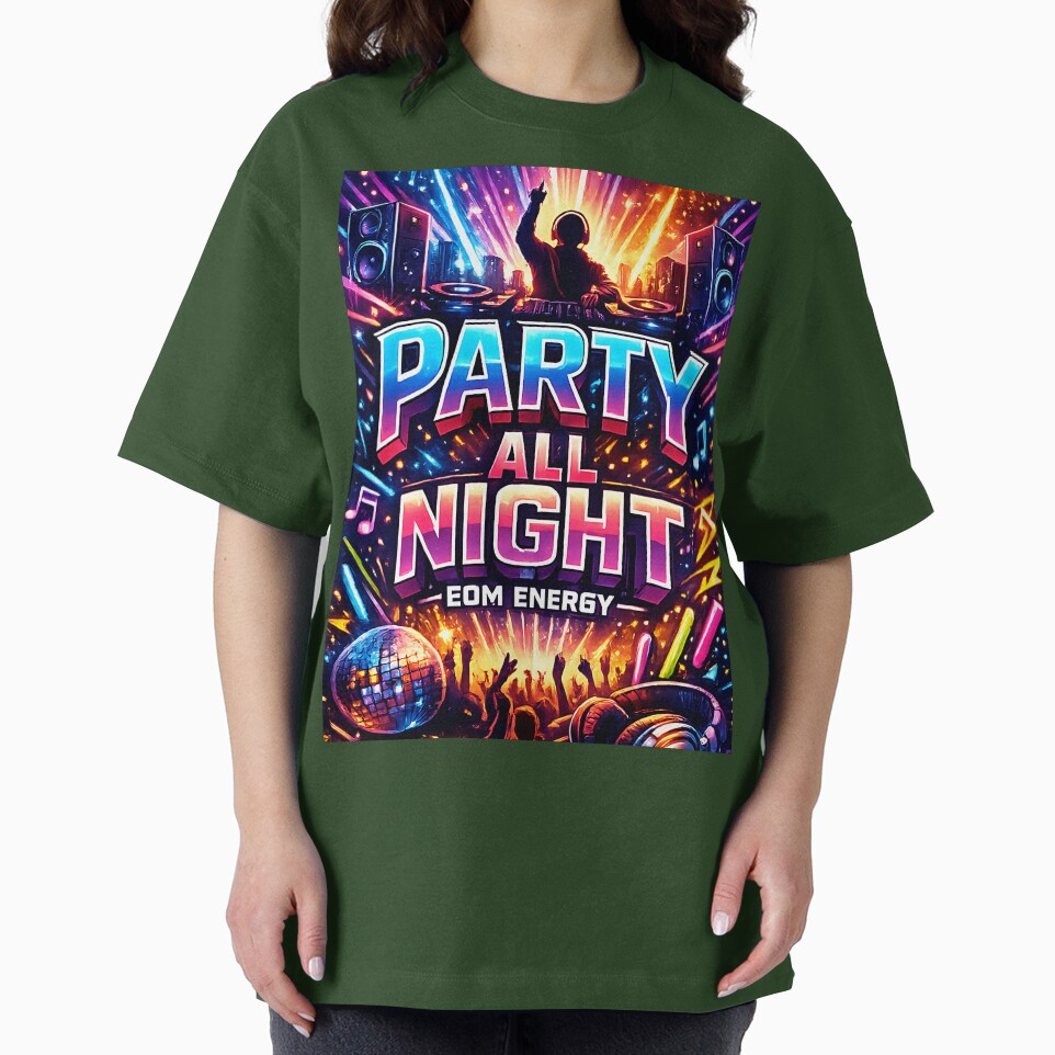 Party All Night EDM Rave Energy by  ZenRave Designs