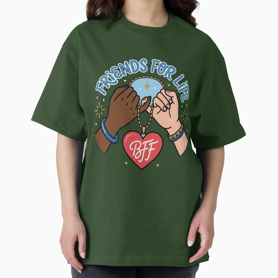 For Life BFF Heart Pinky Promise Design by SiarheiYur